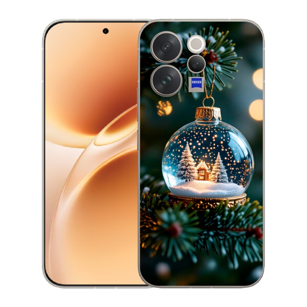 Gelový kryt mmCase na Vivo V70 - vánoční koule 2