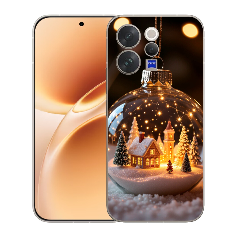 Gelový kryt mmCase na Vivo V70 - vánoční koule 3