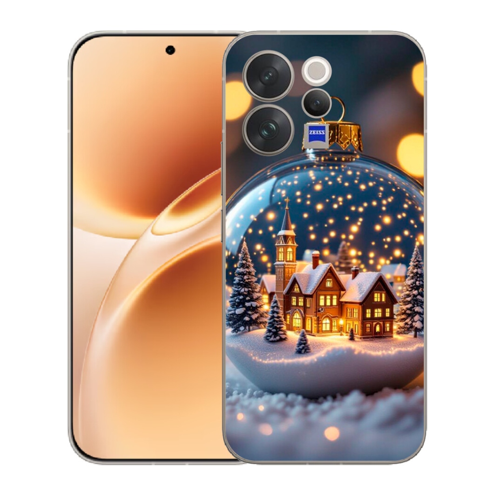 Gelový kryt mmCase na Vivo V70 - vánoční koule 4