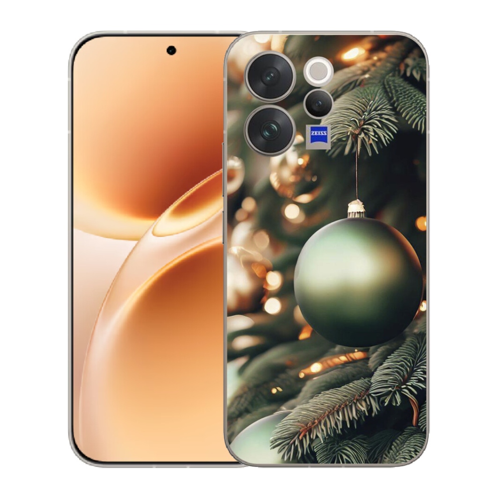 Gelový kryt mmCase na Vivo V70 - vánoční ozdoby 1