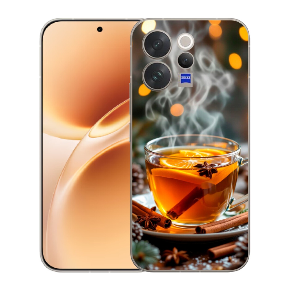 Gelový kryt mmCase na Vivo V70 - vánoční punč