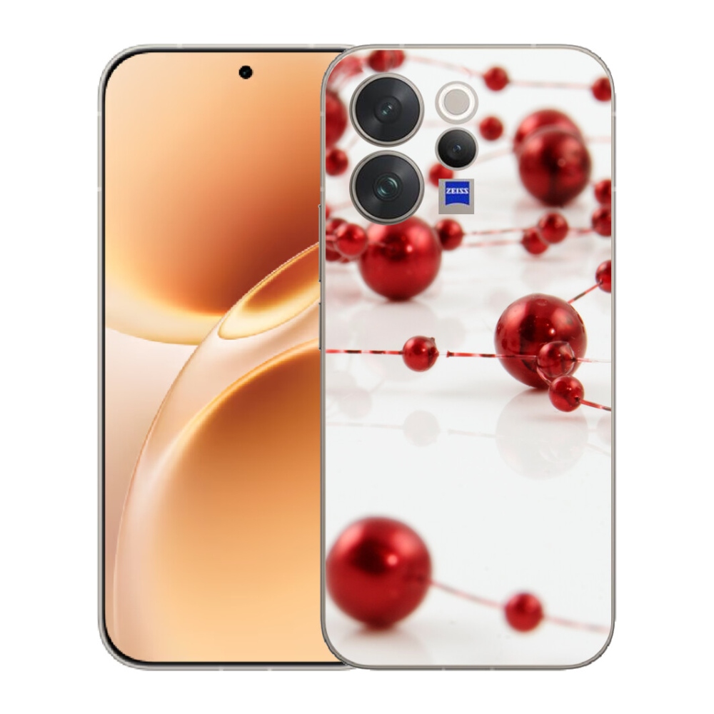 Gelový kryt mmCase na Vivo V70 - vánoční řetěz