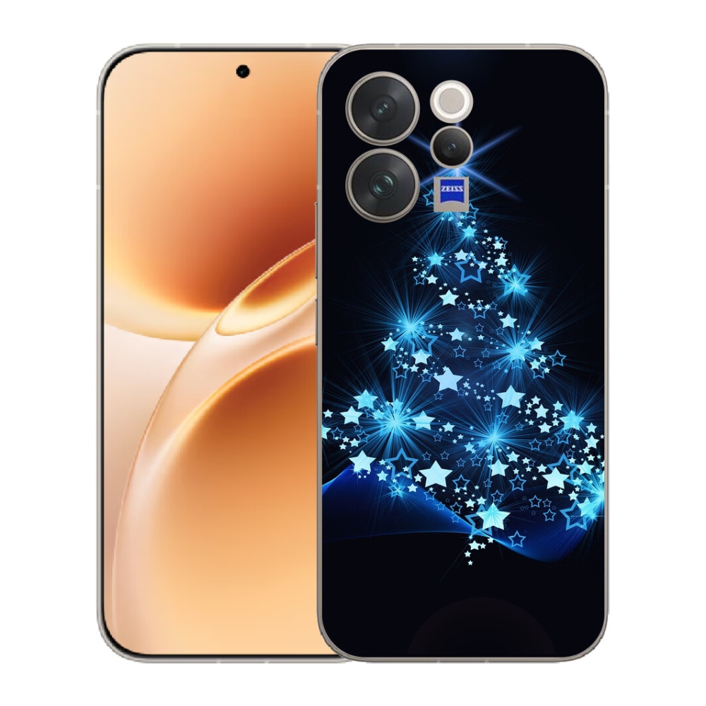 Gelový kryt mmCase na Vivo V70 - vánoční stromek