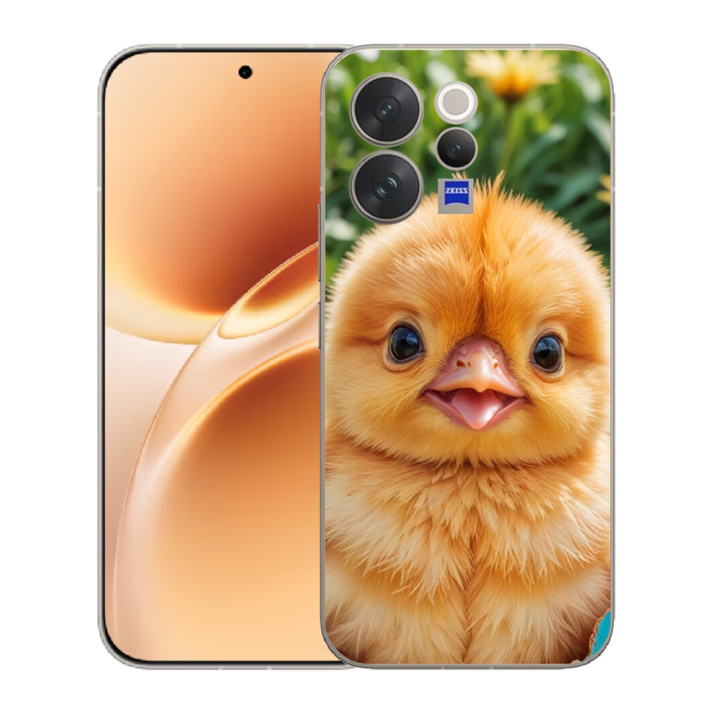 Gelový kryt mmCase na Vivo V70 - veselé kuřátko