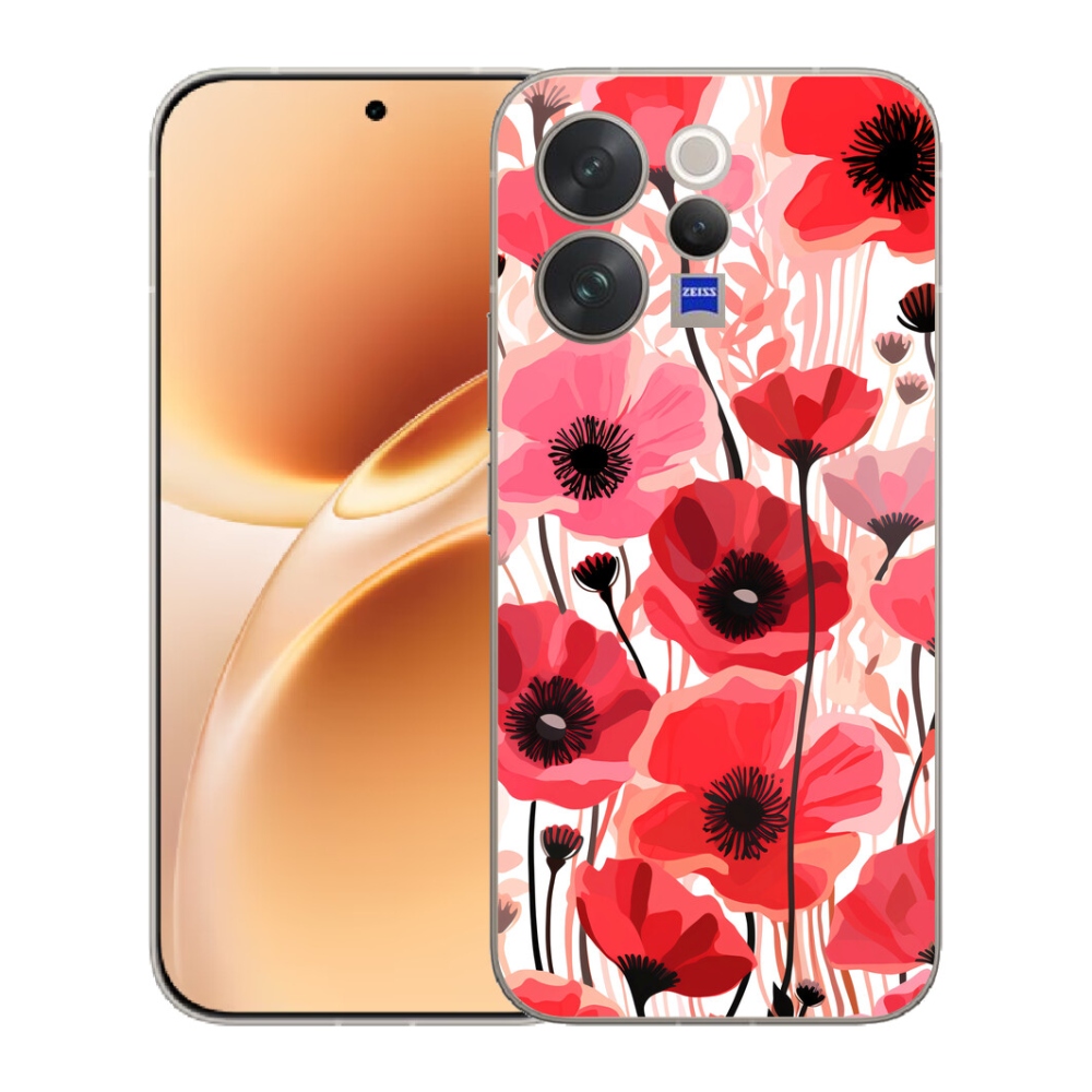 Gelový kryt mmCase na Vivo V70 - vlčí mák 1