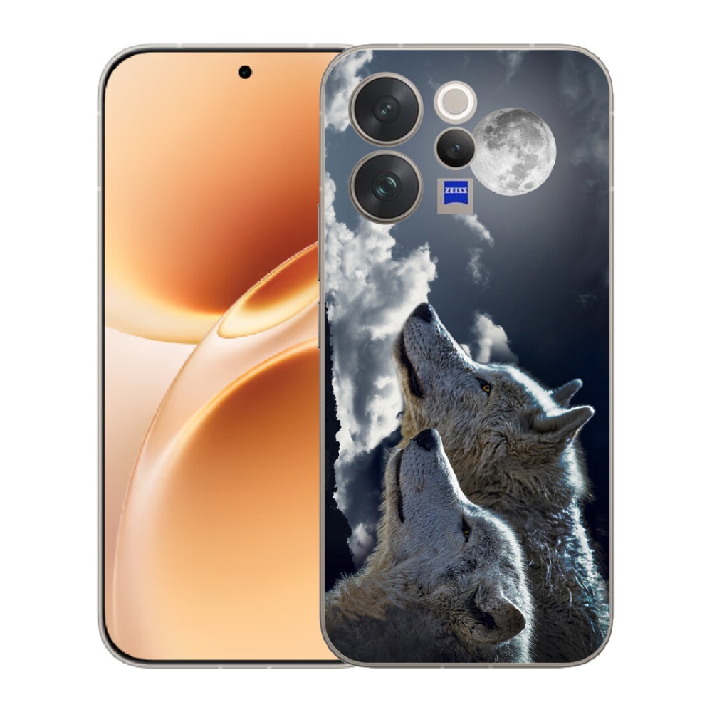 Gelový kryt mmCase na Vivo V70 - vlci