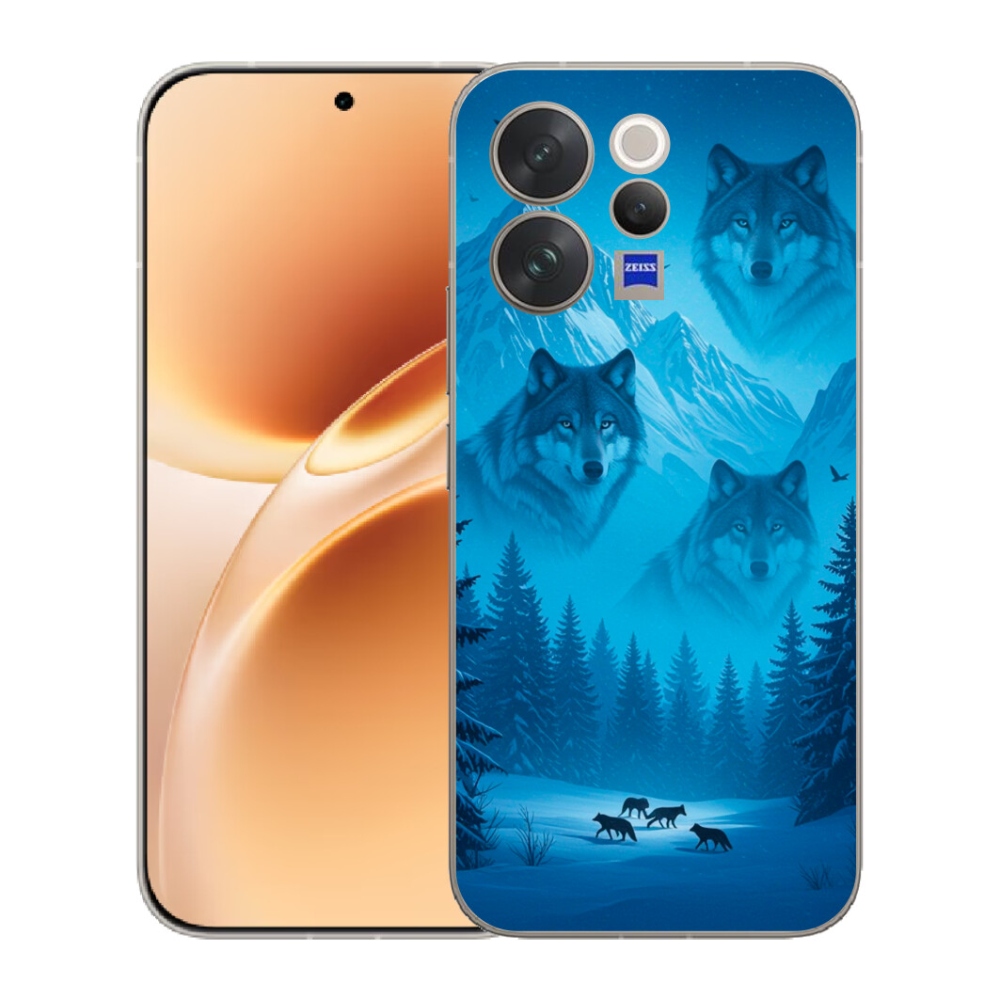 Gelový kryt mmCase na Vivo V70 - vlčí smečka