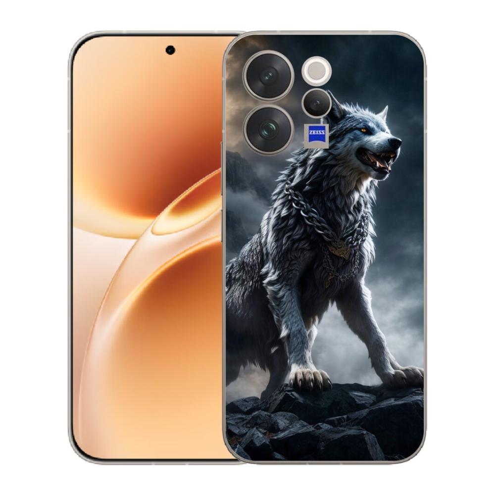 Gelový kryt mmCase na Vivo V70 - vlk 1