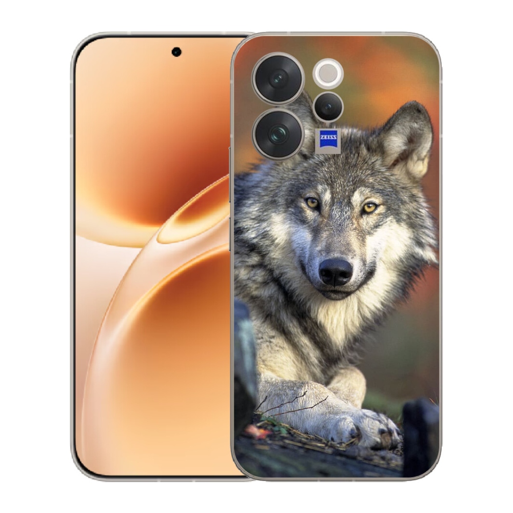 Gelový kryt mmCase na Vivo V70 - vlk
