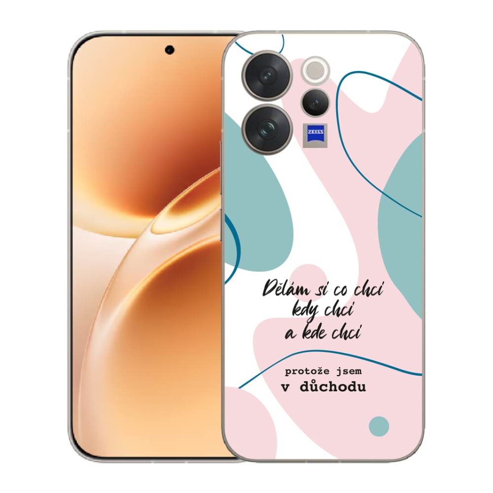 Gelový kryt mmCase na Vivo V70 - vtipný text 10 bílé pozadí