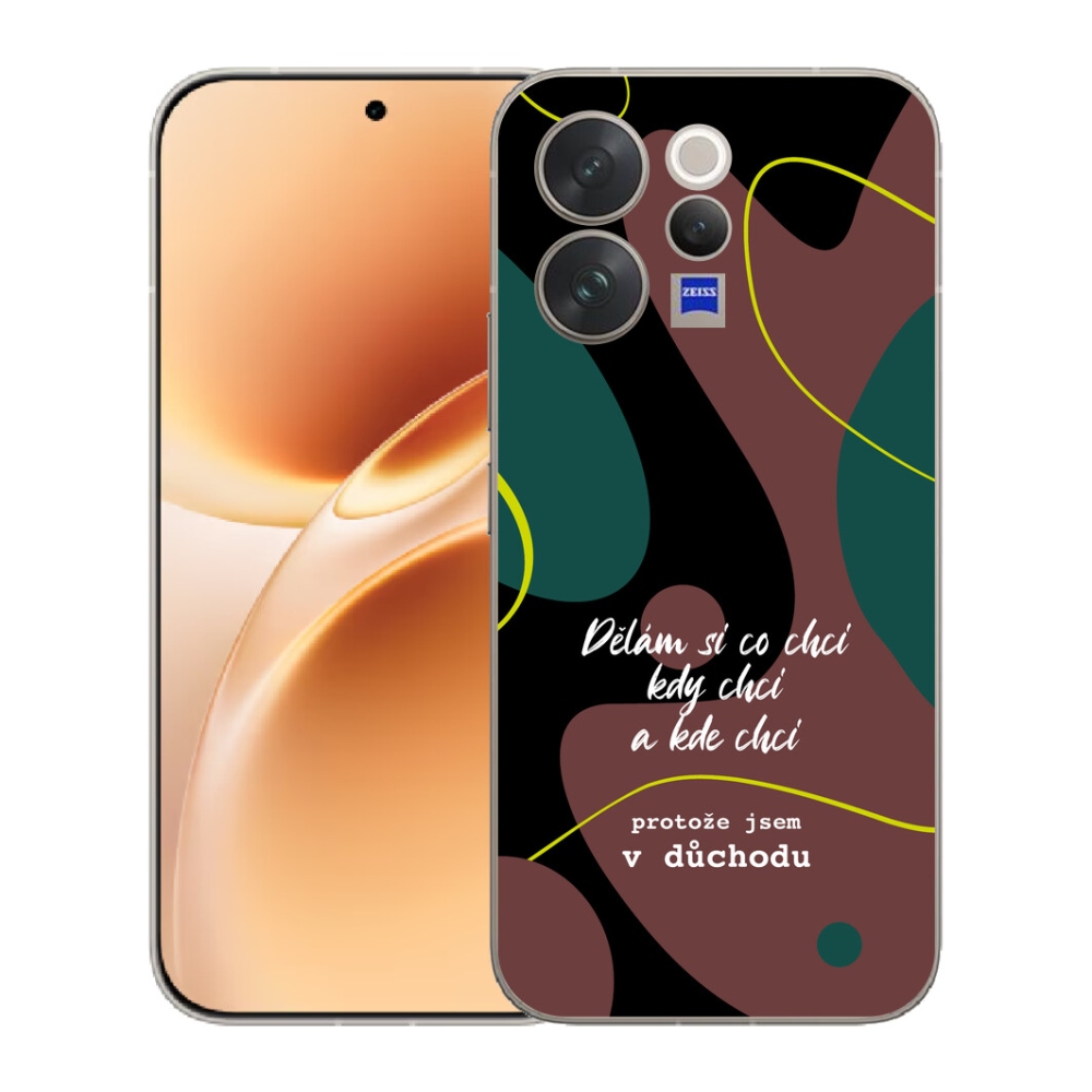 Gelový kryt mmCase na Vivo V70 - vtipný text 10 černé pozadí