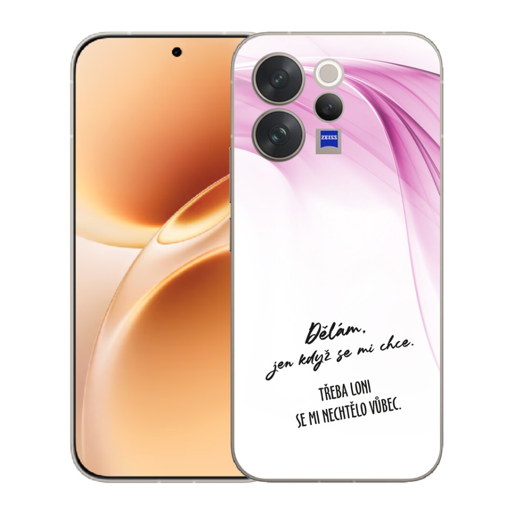 Gelový kryt mmCase na Vivo V70 - vtipný text 12 bílé pozadí