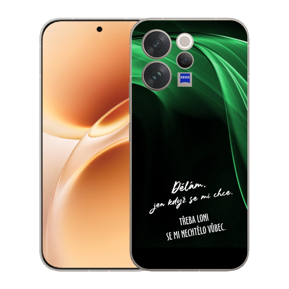 Gelový kryt mmCase na Vivo V70 - vtipný text 12 černé pozadí