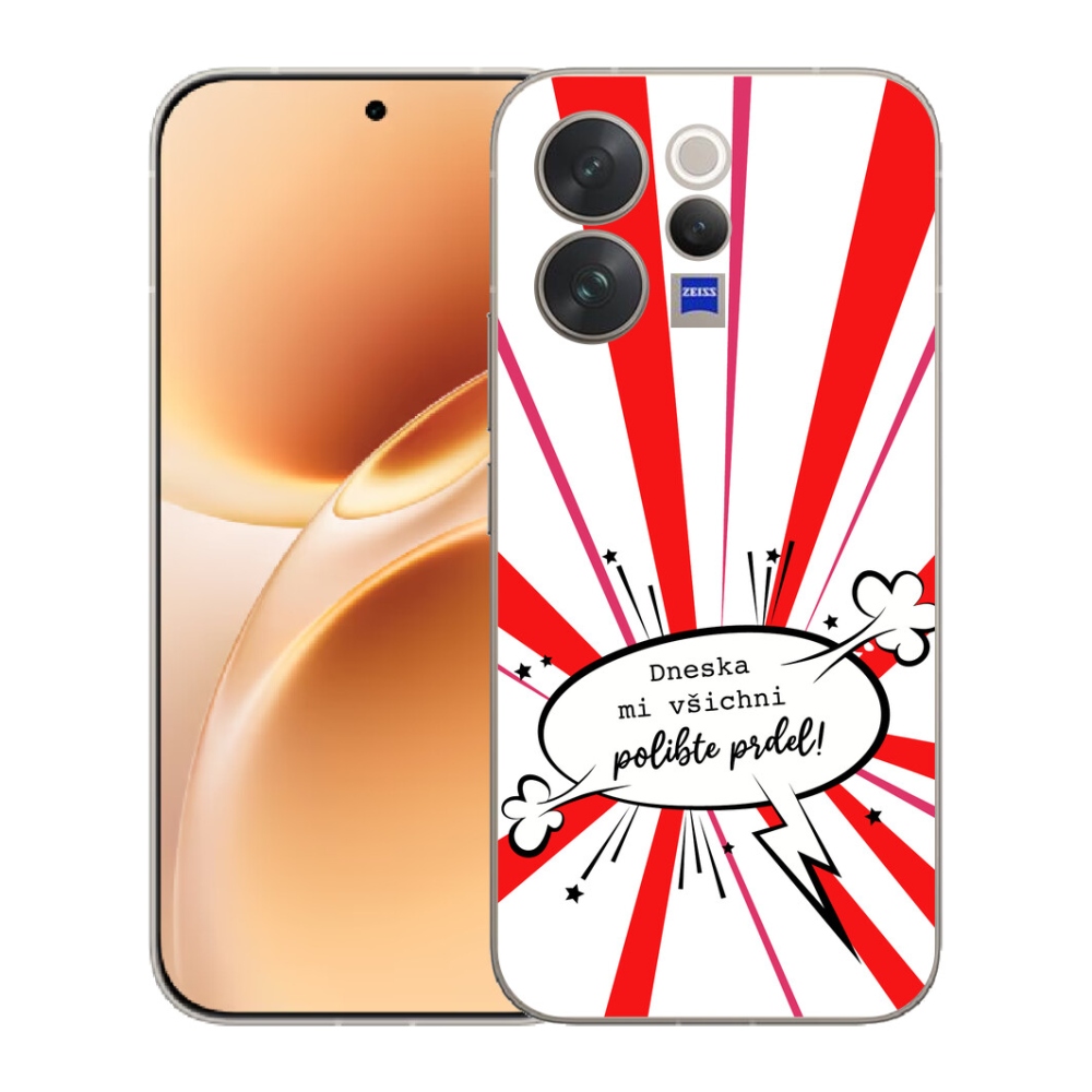 Gelový kryt mmCase na Vivo V70 - vtipný text 15 bílé pozadí