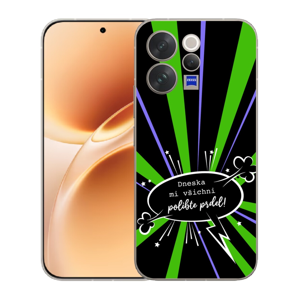 Gelový kryt mmCase na Vivo V70 - vtipný text 15 černé pozadí