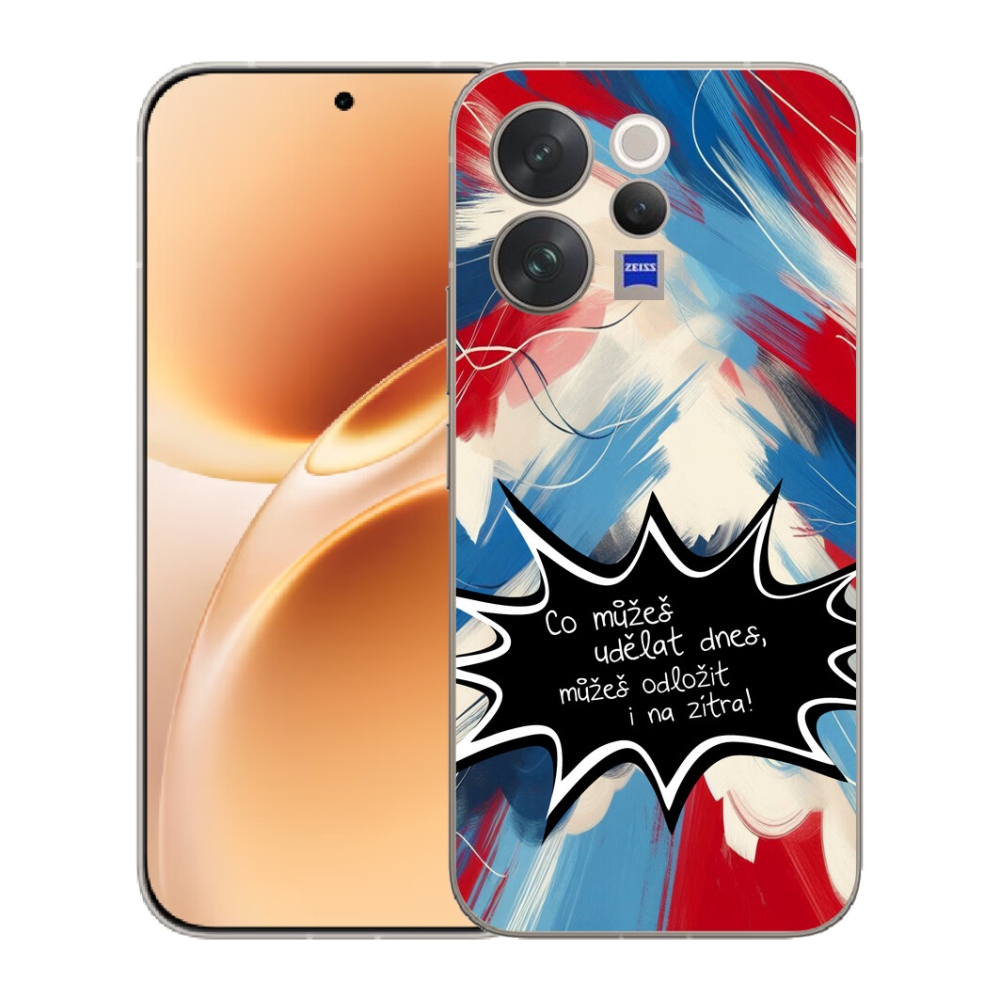 Gelový kryt mmCase na Vivo V70 - vtipný text 9 černé pozadí