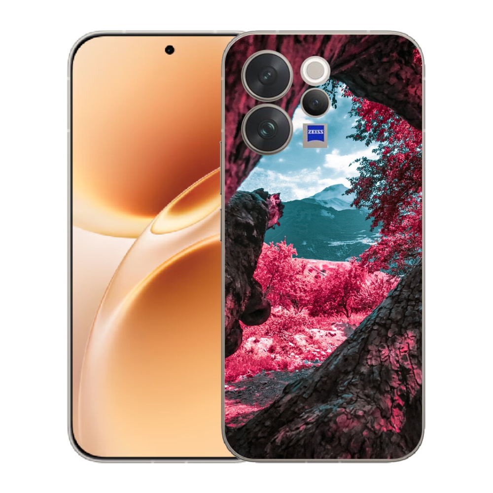 Gelový kryt mmCase na Vivo V70 - výhled na hory