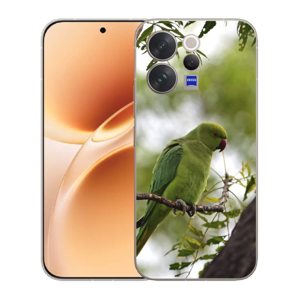 Gelový kryt mmCase na Vivo V70 - zelený papoušek