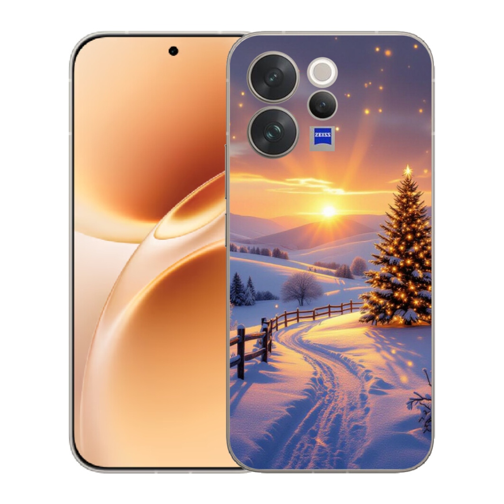 Gelový kryt mmCase na Vivo V70 - zimní krajina