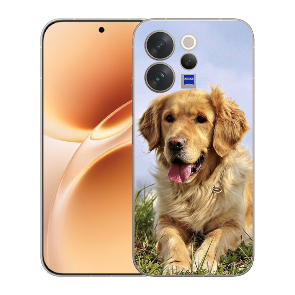 Gelový kryt mmCase na Vivo V70 - zlatý retrívr