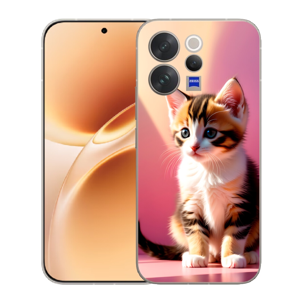 Gelový kryt mmCase na Vivo V70 - zvědavé kotě 2