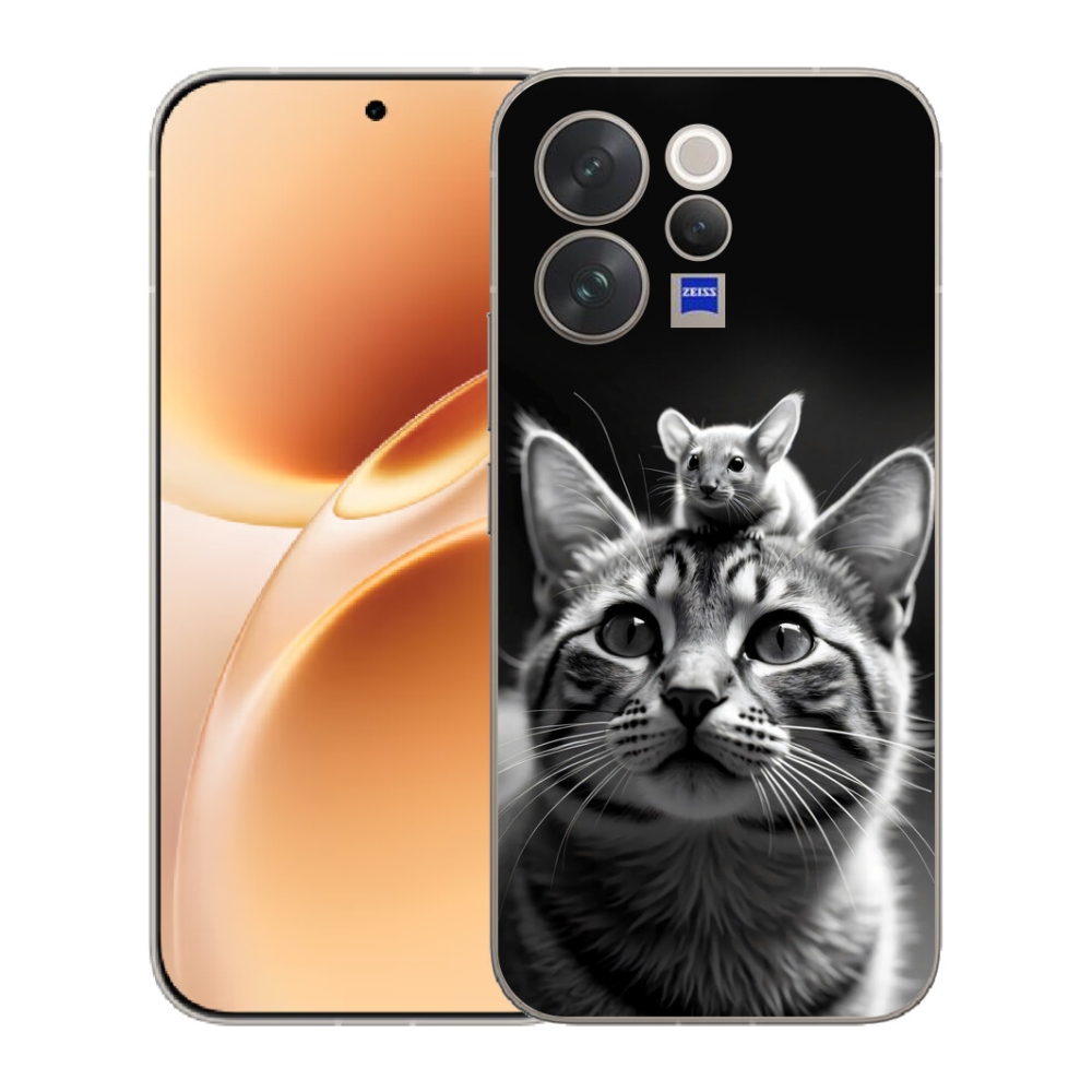 Gelový kryt mmCase na Vivo V70 - zvířecí přátelství 2