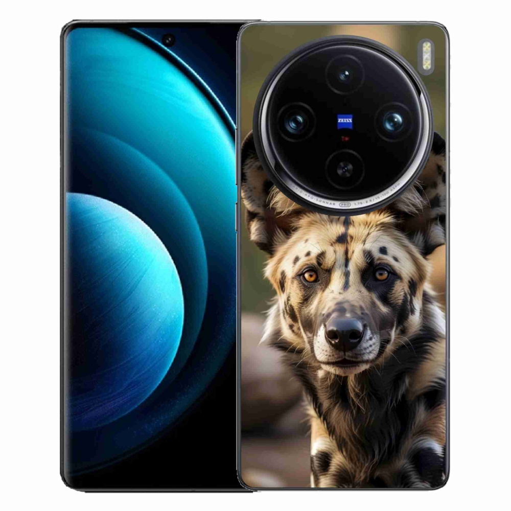 Gelový kryt mmCase na Vivo X100 Pro 5G - africký divoký pes