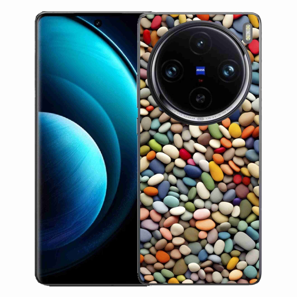 Gelový kryt mmCase na Vivo X100 Pro 5G - barevné kamínky 2