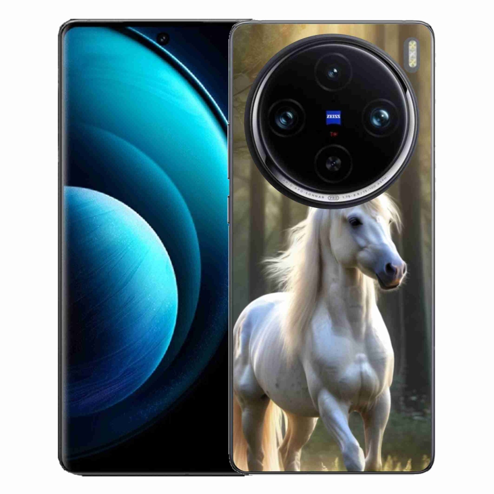 Gelový kryt mmCase na Vivo X100 Pro 5G - bílý kůň 3