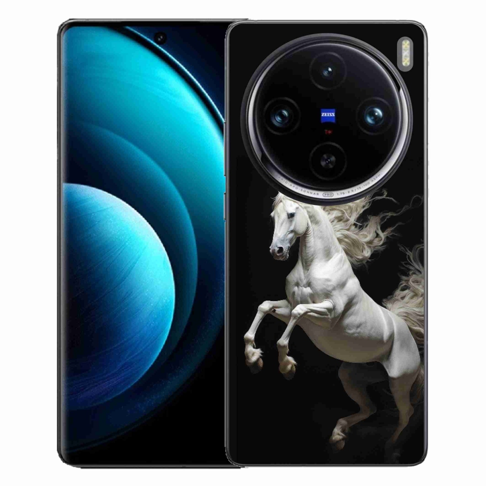 Gelový kryt mmCase na Vivo X100 Pro 5G - bílý kůň 4