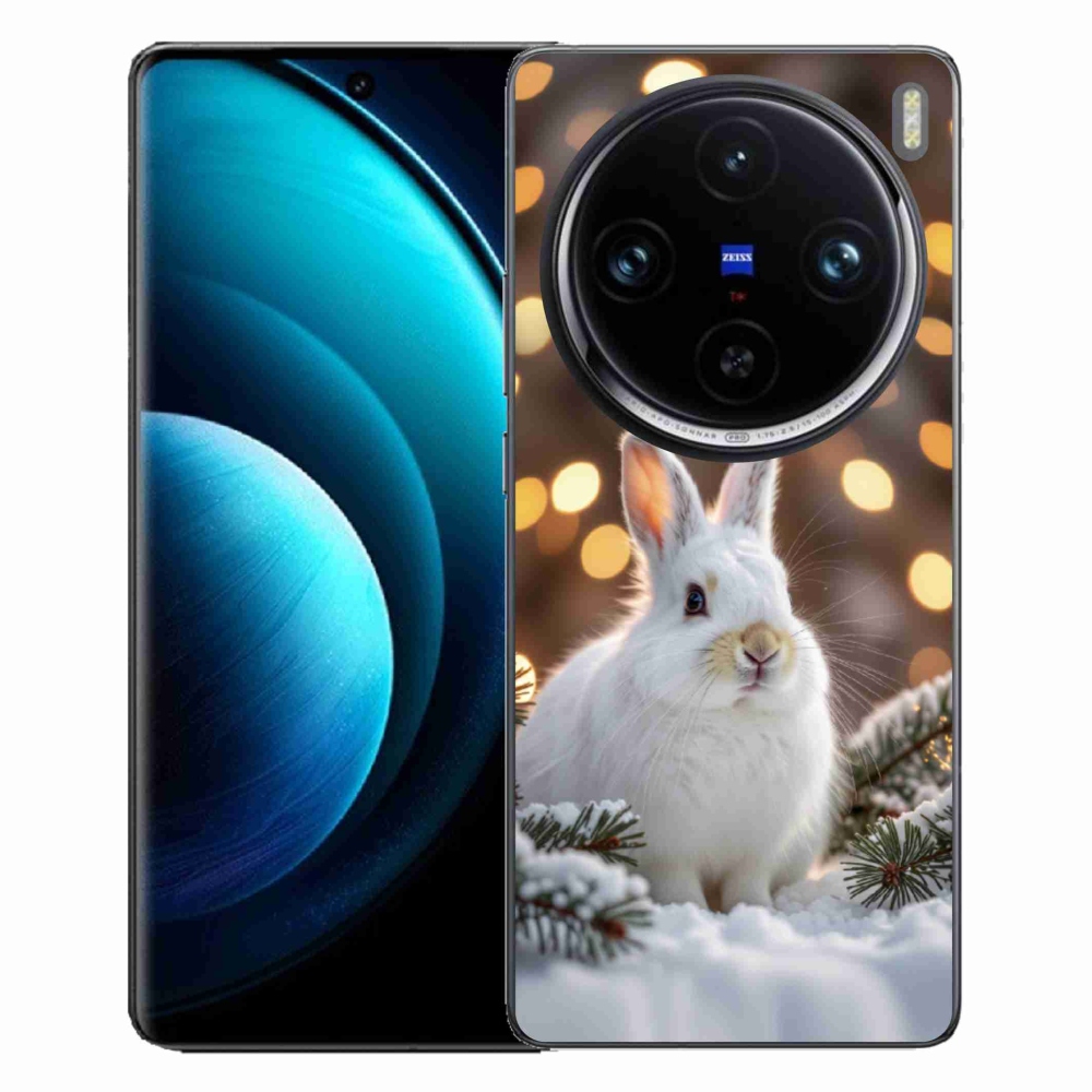 Gelový kryt mmCase na Vivo X100 Pro 5G - bílý zajíc