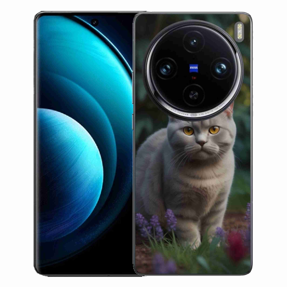Gelový kryt mmCase na Vivo X100 Pro 5G - britská kočka