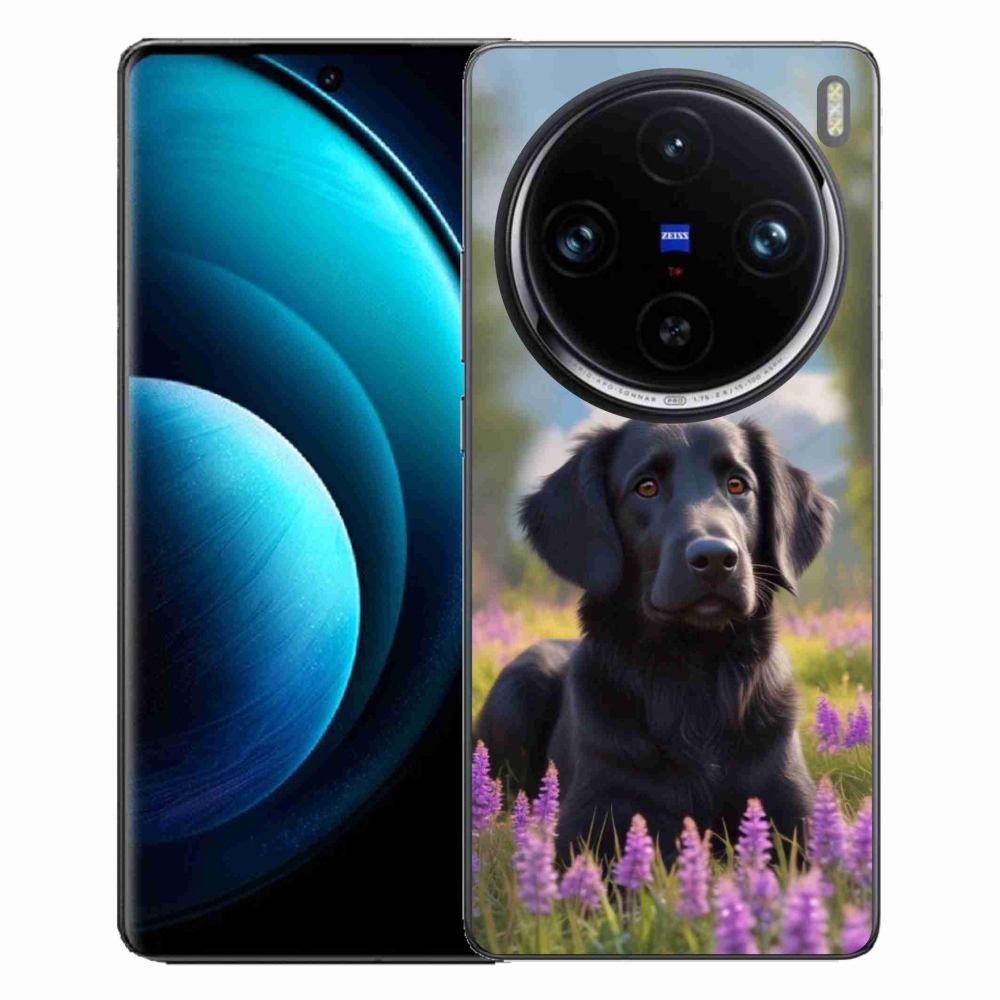 Gelový kryt mmCase na Vivo X100 Pro 5G - elegantní černý retrívr