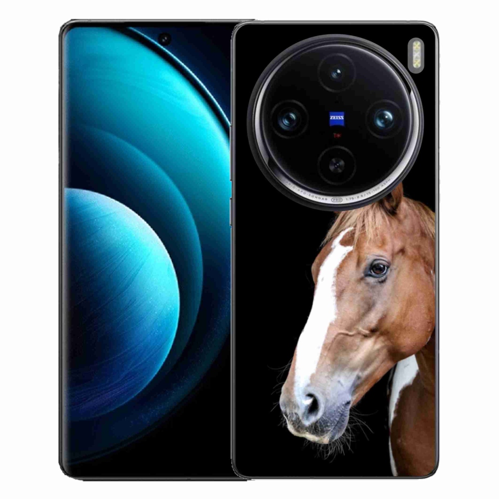 Gelový kryt mmCase na Vivo X100 Pro 5G - hnědý kůň 3
