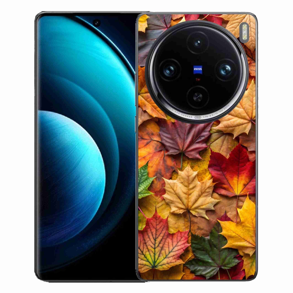 Gelový kryt mmCase na Vivo X100 Pro 5G - javorové listy 2