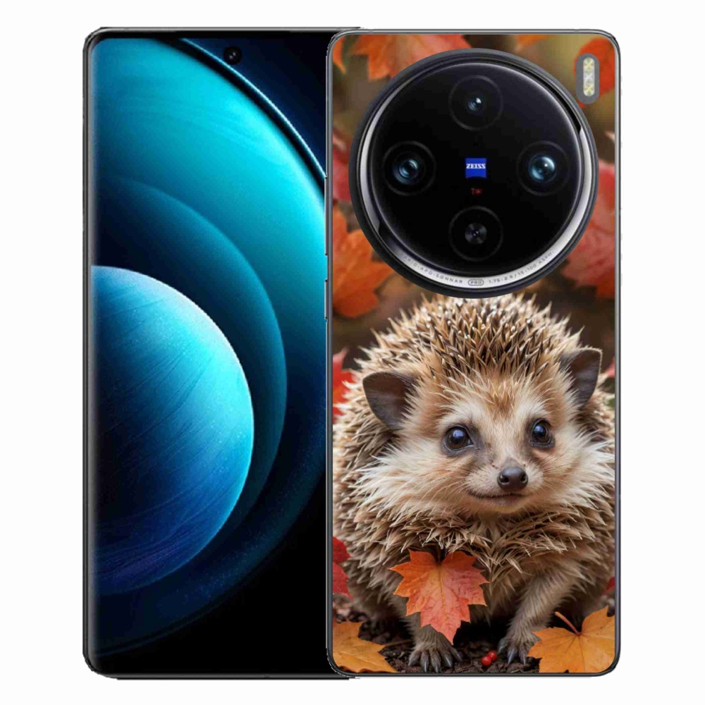 Gelový kryt mmCase na Vivo X100 Pro 5G - ježek v listí