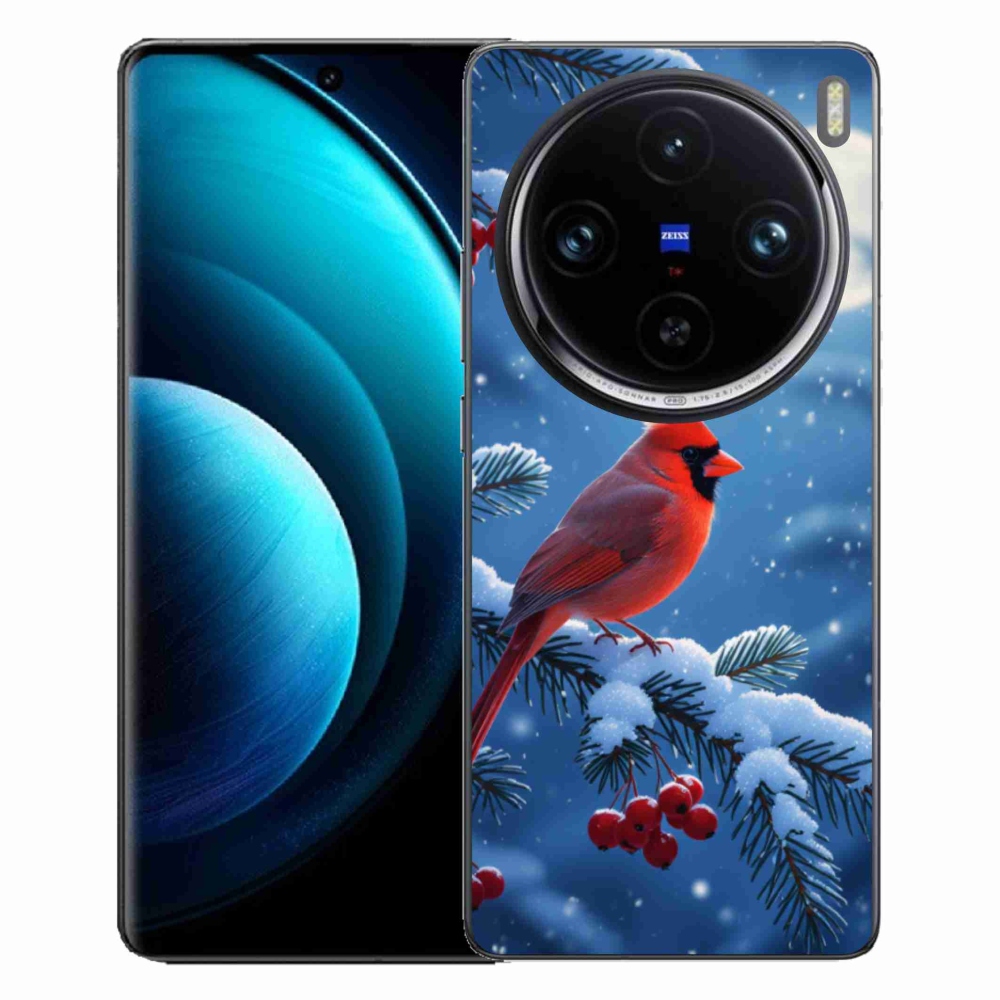 Gelový kryt mmCase na Vivo X100 Pro 5G - kardinál červený