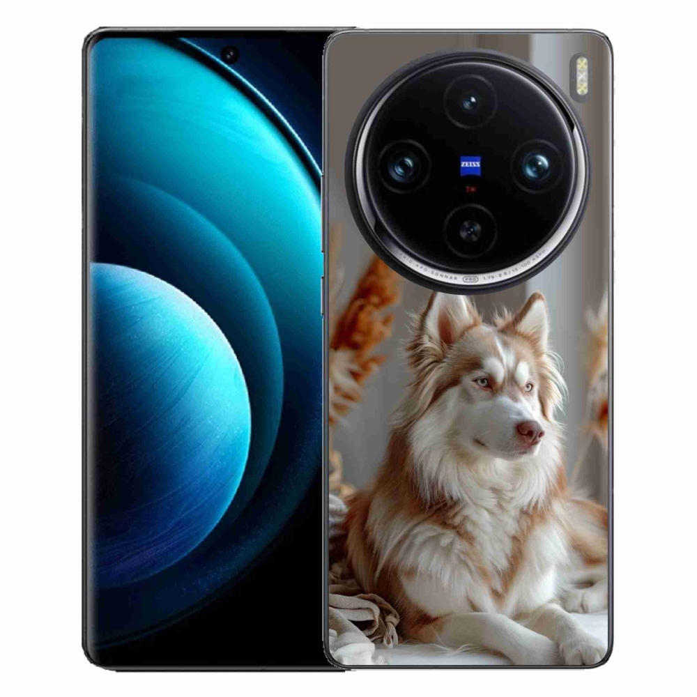 Gelový kryt mmCase na Vivo X100 Pro 5G - klidný sibiřský husky