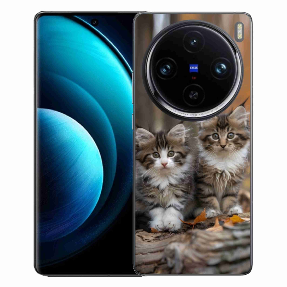 Gelový kryt mmCase na Vivo X100 Pro 5G - kočičí duo 3