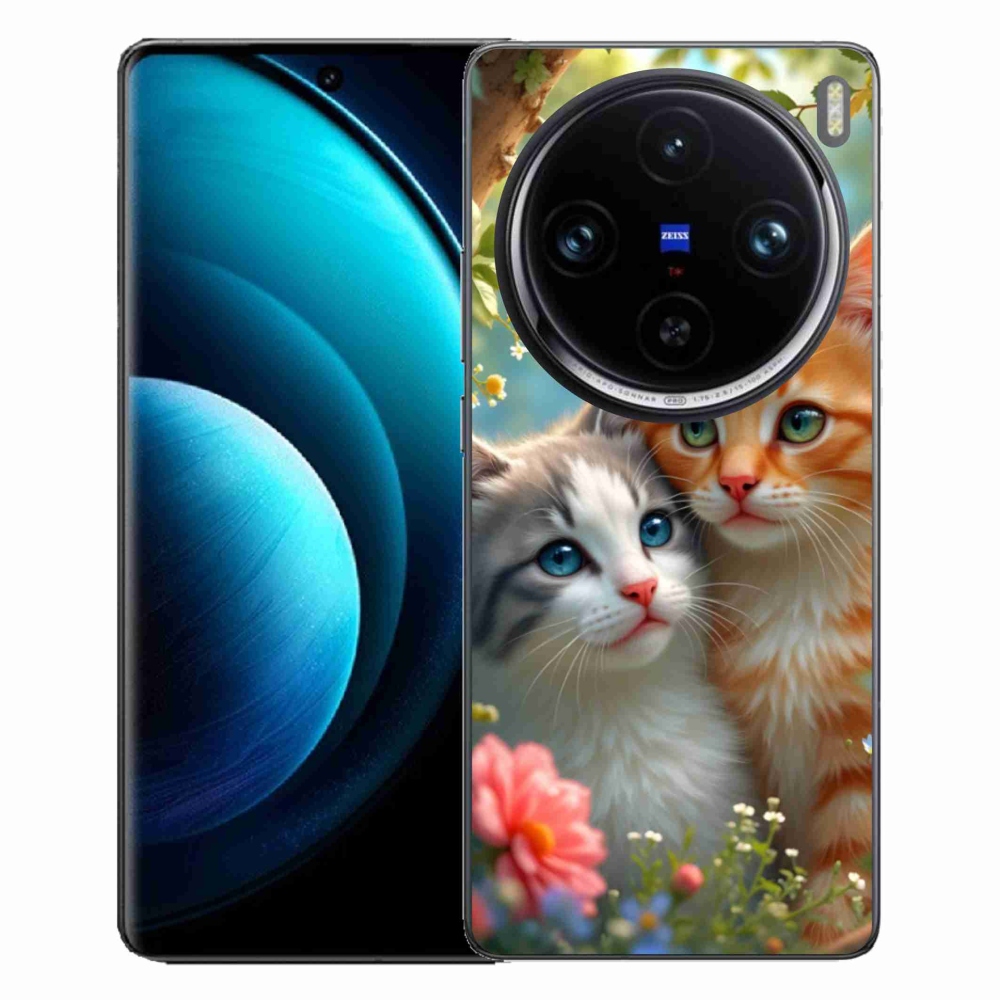 Gelový kryt mmCase na Vivo X100 Pro 5G - kočičí láska 2
