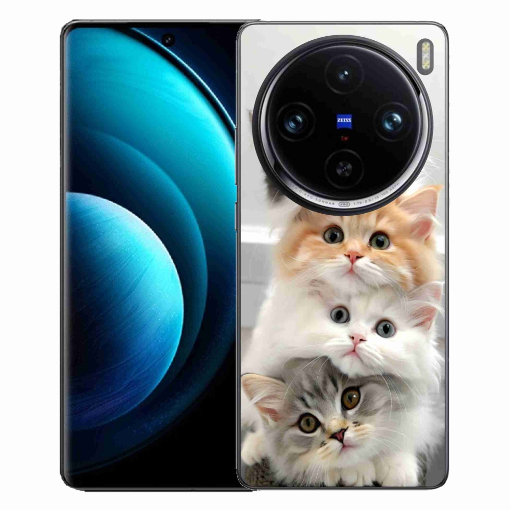 Gelový kryt mmCase na Vivo X100 Pro 5G - kočičí parta