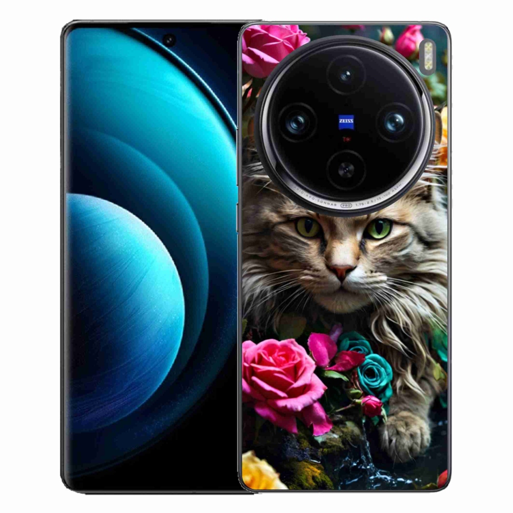 Gelový kryt mmCase na Vivo X100 Pro 5G - kočíčí pohled 2