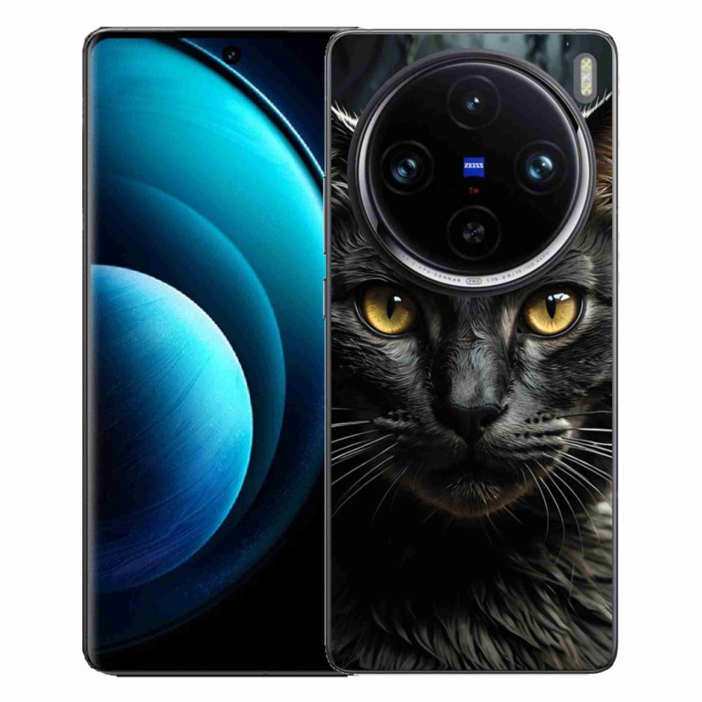 Gelový kryt mmCase na Vivo X100 Pro 5G - kočičí pohled 3