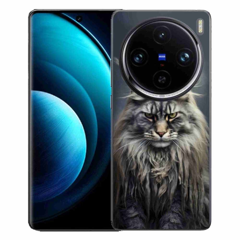 Gelový kryt mmCase na Vivo X100 Pro 5G - kočíčí pohled 4