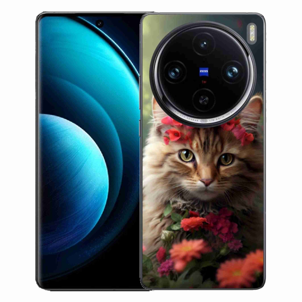 Gelový kryt mmCase na Vivo X100 Pro 5G - kočíčí princezna