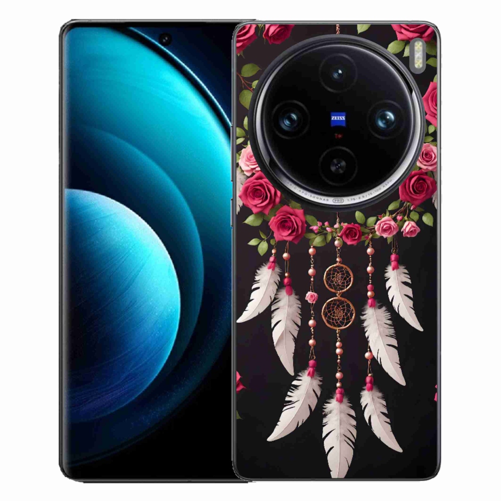 Gelový kryt mmCase na Vivo X100 Pro 5G - lapač snů s růžemi