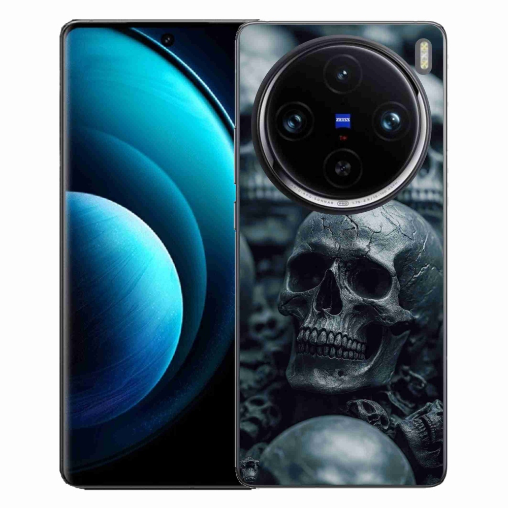 Gelový kryt mmCase na Vivo X100 Pro 5G - lebka 2