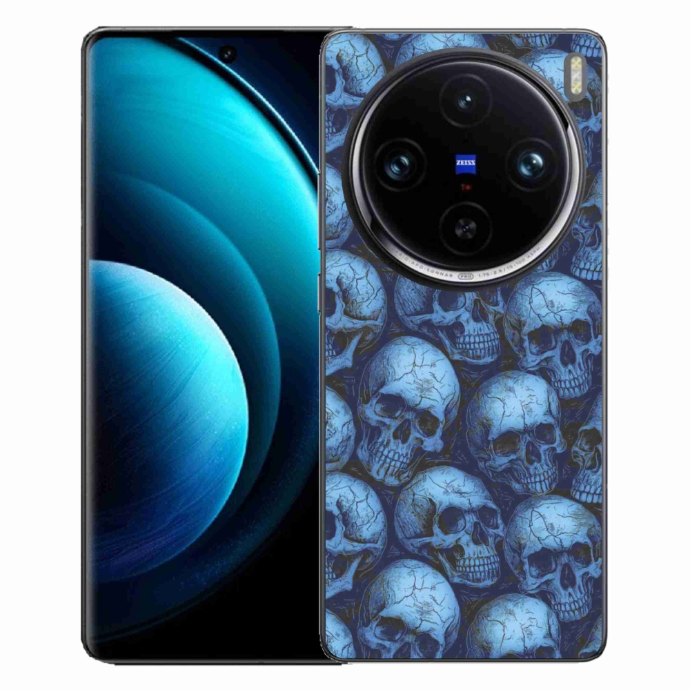 Gelový kryt mmCase na Vivo X100 Pro 5G - lebky