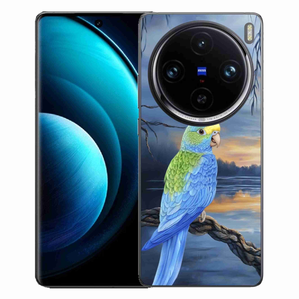 Gelový kryt mmCase na Vivo X100 Pro 5G - modrý papoušek