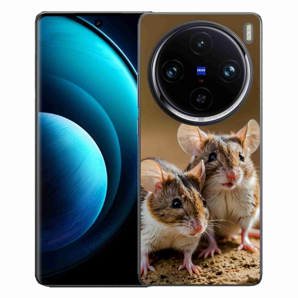 Gelový kryt mmCase na Vivo X100 Pro 5G - myší duo